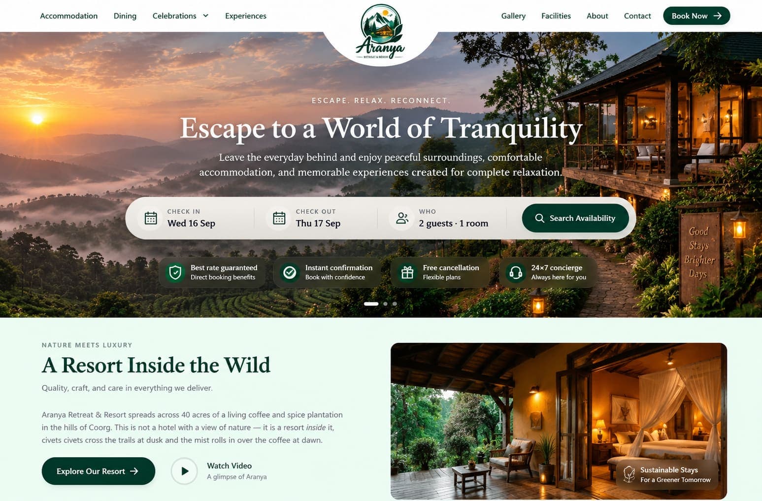 A tour & travel website built on the platform