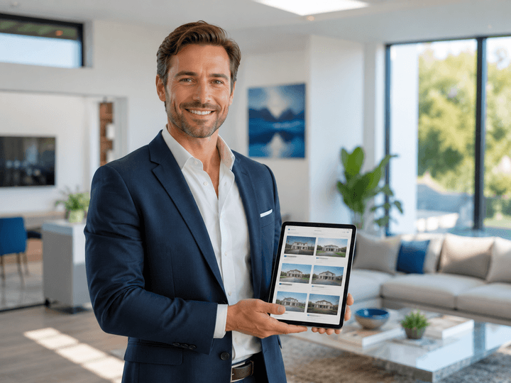 A real-estate agency with listings online