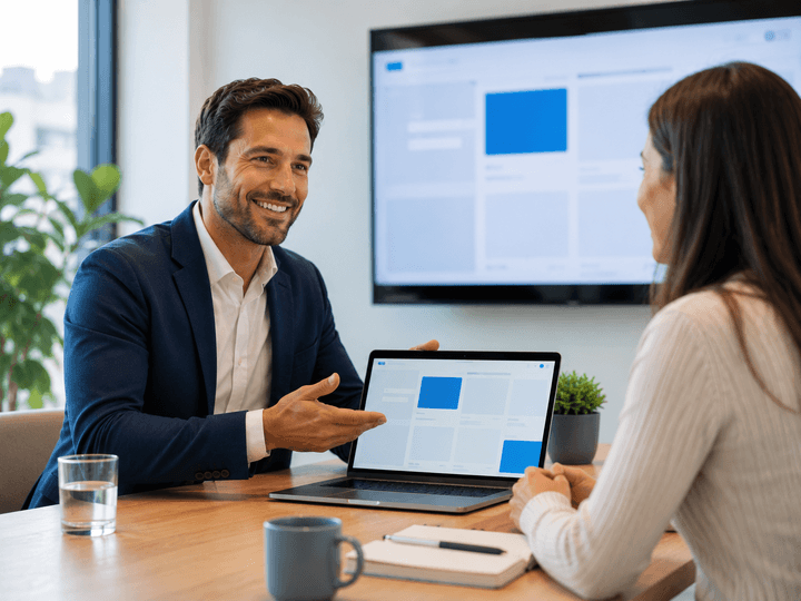 Presenting services to a client
